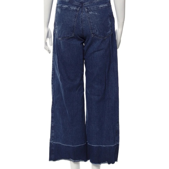 Rachel Comey Legion Hem Jeans Sz 2 Dark Wash Wide Leg - Picture 2 of 4